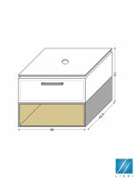 Ormarić za nadgradni umivaonik 60cm Napoli-Linni -2