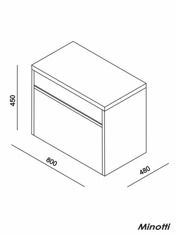 Ormarić za nadgradni lavabo 80cm Notte-Minotti-3