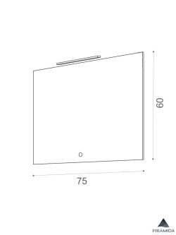 Ogledalo led Perla-G 75x60cm Piramida-2