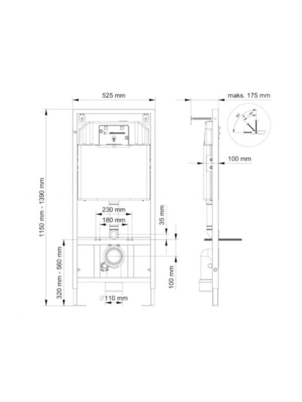Ugradni vodokotlić Duofix Visam 112-001 - Slika 2