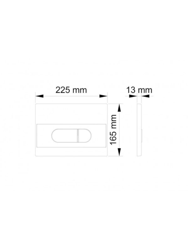Taster Visam Milet hrom 224-002 - Slika 2