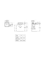 Lavabo nadgradni Gap Alter 42x39cm Roca - Slika 2