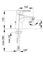 Baterija za lavabo Infinity i10 00004 Herz - Slika 2