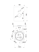 Ugradna baterija za kadu SQ Black q91B 00362B Herz - Slika 2