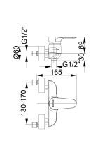 Baterija za tuš kadu Infinity i40 00401 Herz - Slika 2