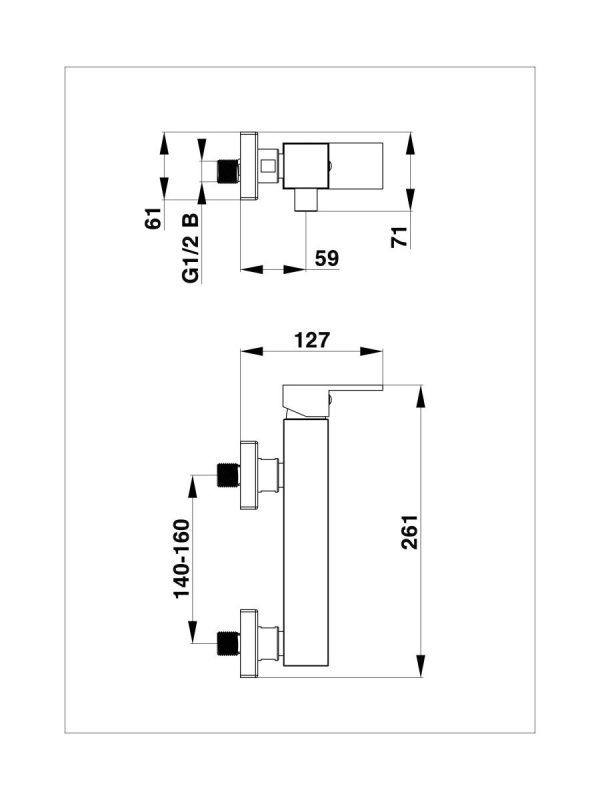 Baterija za tuš kadu SQ q40 00494 Herz - Slika 2