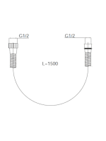 Tuš crevo silver a601 12002 Herz - Slika 2
