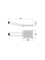 Tuš ručica hrom a300 SQ 12040 Herz - Slika 2