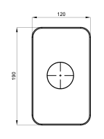 Rozetna za ugradnu bateriju bez prebacivača za kadu Elite e90 12246 Herz - Slika 2