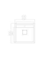 Ugradna sudopera Laweo AS 218 inox 9x9cm 50x50cm - Slika 2