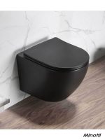 Konzolna-rimless wc šolja-crna sa daskom Perla-3