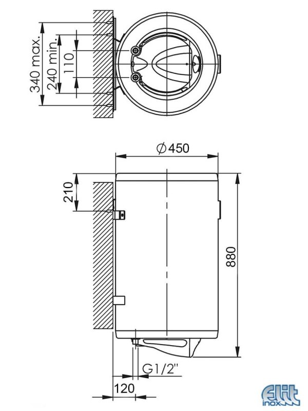 Bojler Talas X-80L vertikalni elektronski termostat-2