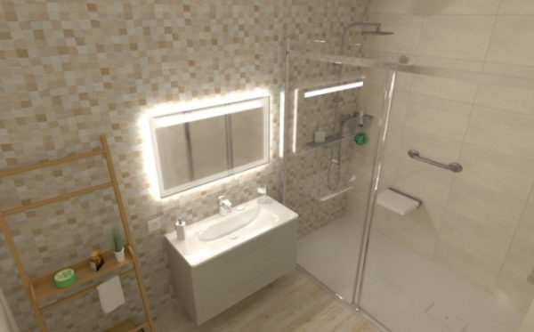 Pločica Maine Relieve Crema 33.3x55cm 1