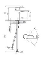 Baterija za lavabo Rosan Blau B130100 1