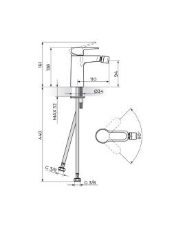 Baterija za bide Blau Rosan B139100 1