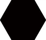 Pločica Monocolor Black 22.5x25.9cm