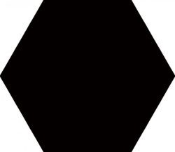 Pločica Monocolor Black 22.5x25.9cm