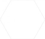 Pločica Monocolor White Hex 22.5x25.9cm