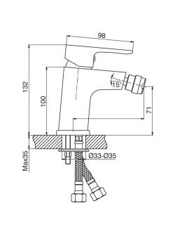 Baterija za bide Minotti Eva 5516 1,