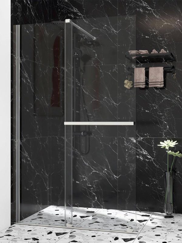 Paravan walk-in klizni 100x195cm Quartz-Ker-4