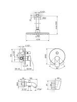 Baterija za tuš kadu S2-Black 231703B 1