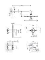 Ugradna baterija termostatska Rosan 2T31601B 1