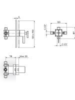 Ugradna baterija termostatska Rosan 2T31901 1