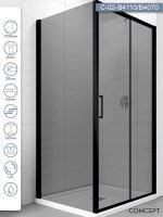 Tuš kabina 110x70 Concept Atlas Black