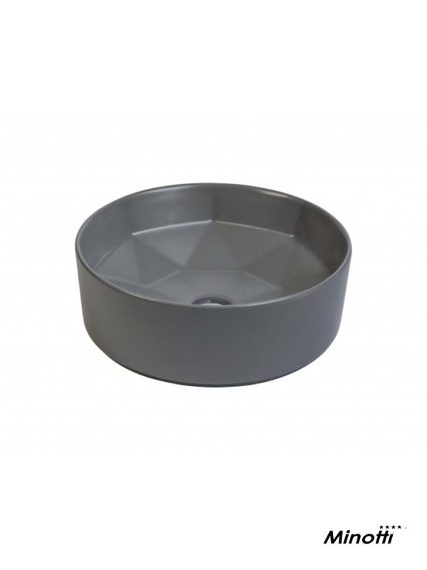 Lavabo sivi nadgradni Minotti 41cm 7016G
