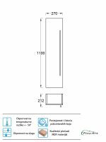 Vertikala PinoArt Atria-G antracit 27cm-2