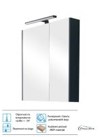 Ogledalo sa ormarićem PinoArt Atria-Zelena 75cm
