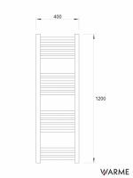 Sušač crni mat 400x1200mm Warme-2