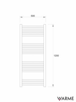 Sušač crni mat 500x1200mm Warme-2