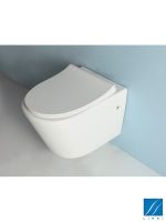 Rimless bela-sjaj wc šolja softclose Linni-3
