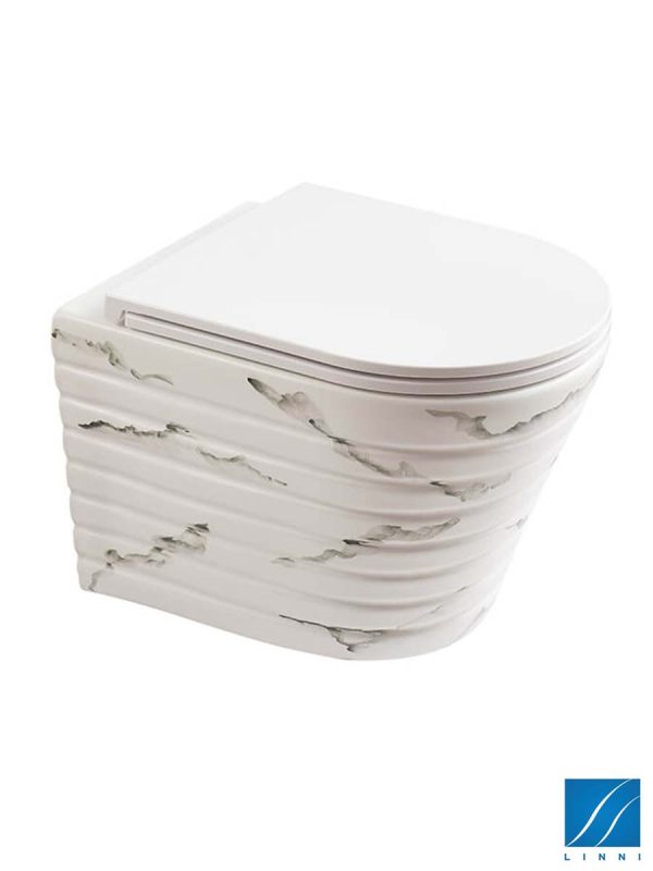 Rimless Mermer wc šolja softclose Linni