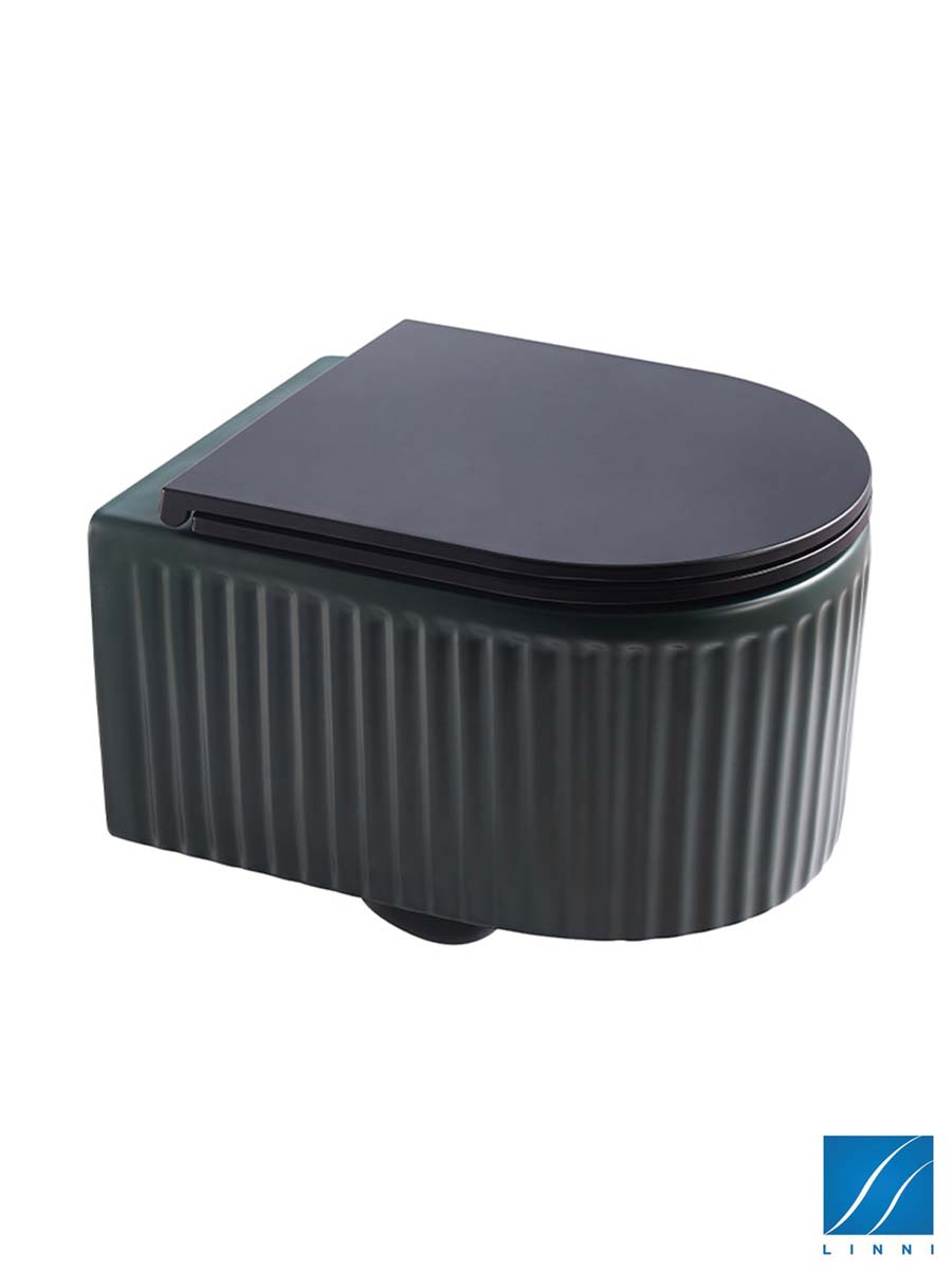 Rimless Zelena-mat wc šolja softclose Linni Rimless Zelena-mat wc šolja softclose Linni