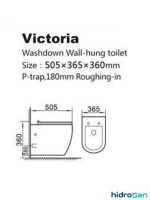 Wc šolja rimless Victoria sa daskom-3