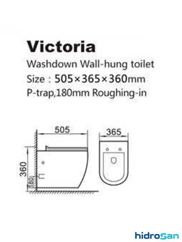 Wc šolja rimless Victoria sa daskom-3