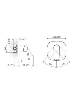 Ugradna baterija Stolz White Rosan-131801W 1