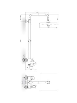 Usponski tuš STOLZ 137352W Rosan 1