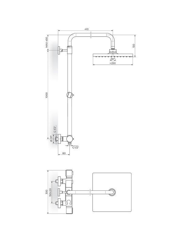 Usponski tuš Stolz Thermo Rosan 1T37252 1