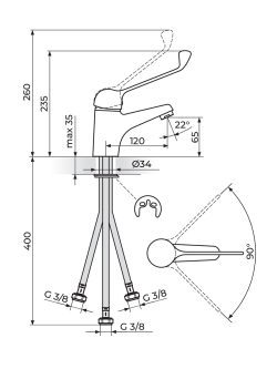 Baterija za sudoperu Rosan King J30L003 1