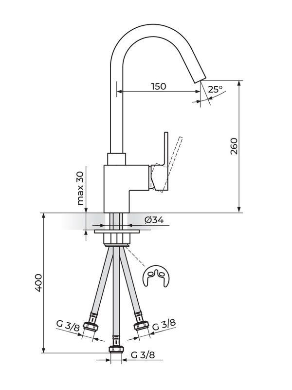 Rosan baterija Quadro-JQ38103W 3 cevi 1