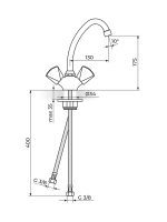 Baterija za sudoperu-lavabo K23013 Rosan 1