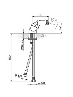 Baterija za bide Klasik Rosan K29101 1