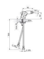 Baterija za bide Klasik-Fumme Rosan KF29101 1