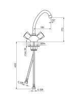 Baterija za sudoperu-lavabo KK23013 Rosan 1