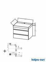 Lavabo sa ormarićem 60cm Naomi KolpaSan-2