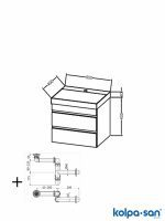 Lavabo sa ormarićem 50cm Naomi KolpaSan-2