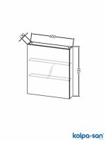 Ogledalo sa ormarićem 60cm Naomi KolpaSan-2